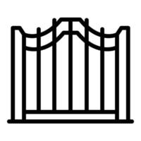 Access smart gate icon, outline style vector