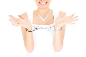 Bride in handcuffs photo