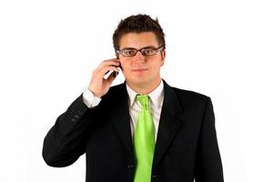 businessman with phone photo