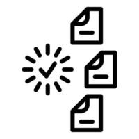 Loading files icon, outline style vector