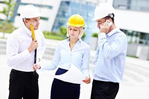 Group of young architects photo