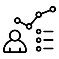 Education workflow icon, outline style vector