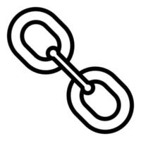 Chain market studies icon, outline style vector