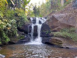 waterfall in stream photo