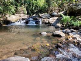 waterfall in stream photo