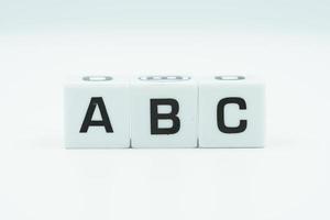 abc on cubes photo