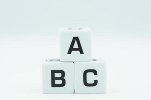 abc on cubes photo