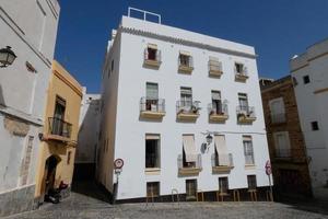 Narrow streets of the old town of Cadiz, southern Spain photo