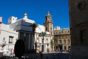 The urban and historical centre of Cadiz, narrow streets, monuments and churches. photo