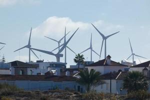 modern windmills for green and clean energy generation photo