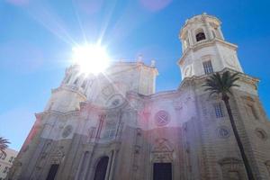 The urban and historical centre of Cadiz, narrow streets, monuments and churches. photo