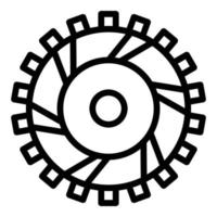 Auto clutch icon, outline style vector