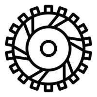 Auto clutch icon, outline style vector