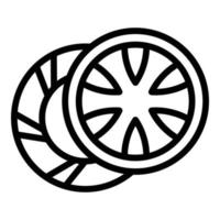 Vehicle clutch icon, outline style vector