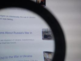 KIEV, UKRAINE - DECEMBER 10, 2022 Overview of news about the war in Ukraine photo