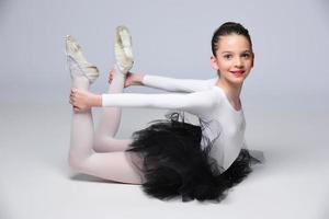 Beautiful girl ballet dancer. photo