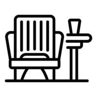 Aquapark lounge icon, outline style vector