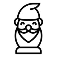 Ceramic dwarf icon, outline style vector