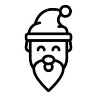 Gnome dwarf icon, outline style vector