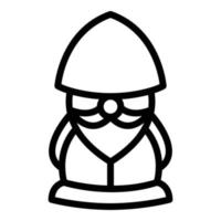 Lamp dwarf icon, outline style vector