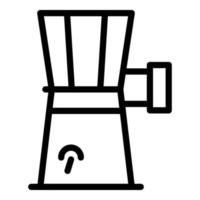 Cutter machine food icon, outline style vector