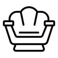 Lounge icon, outline style vector
