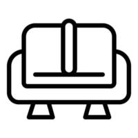 Lounge rest sofa icon, outline style vector