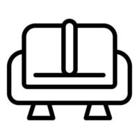 Lounge rest sofa icon, outline style vector