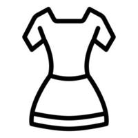 icono de traje de ballet, estilo de esquema vector