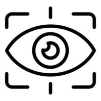 Vision value icon, outline style vector