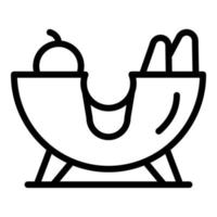 Kitchen slicer icon, outline style vector