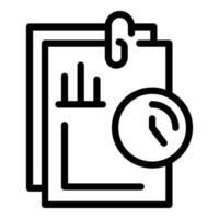 Market share icon, outline style vector