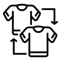 Clothes help icon, outline style vector