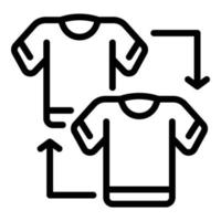 Clothes help icon, outline style vector