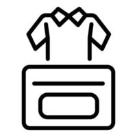 Donation aid box icon, outline style vector