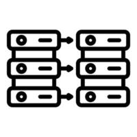 Security backup icon, outline style vector