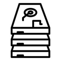 Storage backup icon, outline style vector