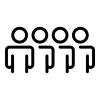 Crew resources icon, outline style vector