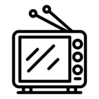 Democracy on tv icon, outline style vector