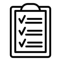 Task schedule event icon, outline style vector