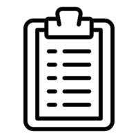 Task schedule work board icon, outline style vector