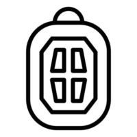 Security car keyless icon, outline style vector