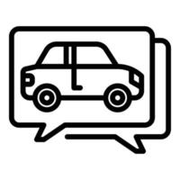 Vehicle purchase icon, outline style vector