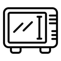 Electric oven icon, outline style vector