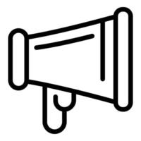 Career megaphone icon, outline style vector