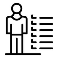 Career levels icon, outline style vector