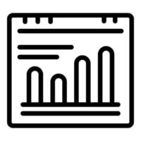 Adwords icon, outline style vector