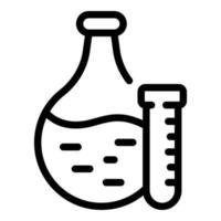 Scientist tools icon, outline style vector
