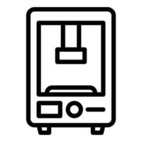 Automation press machine icon, outline style vector