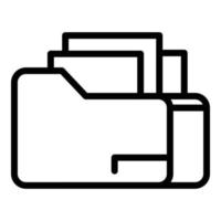 Ergonomic tools icon, outline style vector